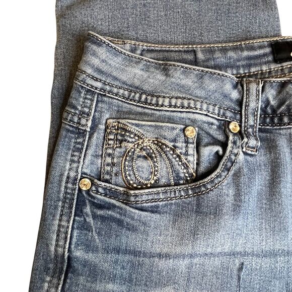 Earl Jeans Women 8 Cropped Mid Rise Stretch (W28 L23) - Picture 3 of 14